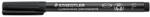 STAEDTLER Alkoholos marker, OHP, 0, 6 mm, STAEDTLER "Lumocolor 318", fekete (318-9) - mystock