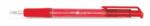 FlexOffice Golyóstoll, 0, 4mm, nyomógombos, FLEXOFFICE "EasyGrip", piros, 12db/cs (FO-08RED)