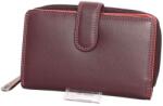 VISCONTI burgundi lila női bőr pénztárca (R-13 Plum Multi Rio)