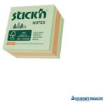 STICK N Öntapadó kockatömb, 51x51mm, 240 lap, STICK N, erdő színei pasztell mix (SN21889) - kecskemetirodaszer