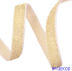  Csillogó bársony szalag 10mm x 10m - Krém