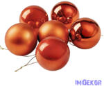  Karácsonyi gömb szett 6 db-os 6cm - Bronz