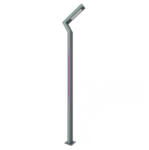 Lightex Stalp 30W cu Telecomanda, RGBW+6000K, 3.5 M, 3600LM, IP65 (6732-S)