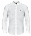 Ralph Lauren Hosszú ujjú ingek CHEMISE DROITE CUSTOM EN OXFORD LEGER Fehér EU XXL