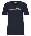 Tommy Hilfiger Rövid ujjú pólók REG SCRIPT C-NK SS Tengerész EU M