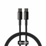 Baseus Cablu Date/Incarcare Baseus USB-C - USB-C 100W 1m Negru