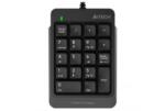 A4TECH Tastatura numerica A4tech Fstyler, 18 taste, USB, 70cm retractabil, compact design, Gri (FK-13-GR)