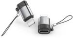 Awei iPhone 14 Plus / 14 Pro Max / 14 Pro AWEI A11 adapter Type-C aljzat - lightning, OTG, VILÁGOSSZÜRKE (A11)