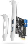 AXAGON PCEU-232RS 2x külső + 2x belső USB 5Gbps PCI-Express kártya (PCEU-232RS) - pcx