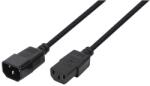 LogiLink tápkábel hosszabbító IEC C14 / IEC C13 3m fekete (CP110) (CP110)