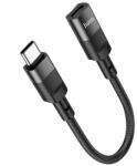 hoco. adapter kábel (lightning aljzat - Type-C, 10cm) FEKETE U107 (U107)