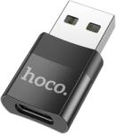 hoco. UA17 adapter (USB - Type-C aljzat, adatátvitel és töltés, OTG) FEKETE UA17_TYPEC_USB (UA17_TYPEC_USB)