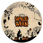  Halloween mintás tányér 23 cm-es 6 db /cs (HF443283)