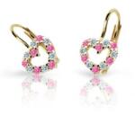 Cutie Jewellery Cercei pentru copii din aur galben C2157-10-X-1 fucsia