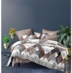 Luna ágynemű garnitúra 3 részes 3D barna-fehér - techsend