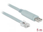 Delock USB 2.0 A > 1 x soros RS-232 RJ45 apa 5m szürke (63308)