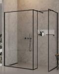 NEW TRENDY New Modus Black perete cabină de duș walk-in 90 cm negru mat/sticla transparentă EXK-5624 (EXK5624)