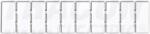 Tracon Jelölőlapka TSKA, TSKB sorozatkapocshoz, (10 modul), W=10mm TSKA10. , TSKA16. , TSKA35. , TSKA50. , TSKA95. , TSKA150. , TSKA240 (J10) - kontaktor