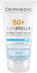 DERMEDIC Sunbrella fényvédő SPF50+ fluid rosaceás bőrre 40 ml