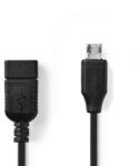 Nedis CCGP60515BK02 USB 2.0 OTG KÁBEL 0, 2 M (CCGP60515BK02)