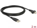 Delock USB 2.0 A > USB 2.0 B kábel 2m (83595) (83595)
