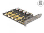 Delock PCI Express x16 kártya - 4 x belső NVMe M. 2 Key M (89017)