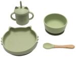 Lorelli Силиконов комплект за хранене Lorelli - 4 части, Fresh Green (10230700004)