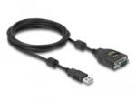 Delock USB 2.0 A-típusú-soros RS-232 D-Sub 9 tűs adapter 2.5 kV 2m (64154)