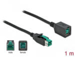 Delock Powered USB bővítőkábel 12V 1m (85980) (85980)