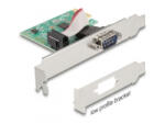 Delock PCI Express kártya > 1 x RS-232 soros csatlakozó (89948) - aqua