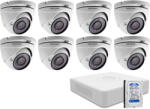 HIKVISION 8 dome infrakamerás megfigyelőrendszer HIKVISION HDTVI 116617 (116617)