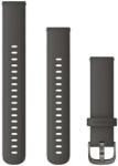 Garmin Curea Garmin Quick Release de 18 mm, silicon, gri grafit, cataramă gri (Venu 2S, Vivoactive 4S, Vivomove 3S)