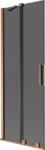Mexen Velar, 2 szárnyas eltolható kádparaván 75 x 150 cm, 8mm szürke üveg, rézmatt, 896-075-000-41-65 (896-075-000-41-65)