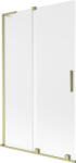 Mexen Velar L, 2 szárnyú eltolható kádparaván 110 x 150 cm, 8 mm-es mattüveg, arany matt, 896-110-003-31-55 (896-110-003-31-55)