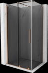 Mexen Velar, tolóajtós zuhanykabin 140 x 90 cm, 8mm szürke üveg, rézmatt, 871-140-090-41-65 (871-140-090-41-65)
