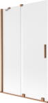 Mexen Velar, 2 szárnyas eltolható kádparaván 110 x 150 cm, 8 mm mattüveg, rézmatt, 896-110-000-31-65 (896-110-000-31-65)