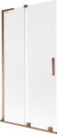 Mexen Velar L, 2 szárnyas eltolható kádparaván 100 x 150 cm, 8 mm-es matt üveg, rózsaszín arany, 896-100-003-31-60 (896-100-003-31-60)