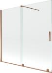 Mexen Velar, 2 szárnyas eltolható kádparaván 170 x 150 cm, 8mm átlátszó üveg, rózsaszín arany, 896-170-000-01-60 (896-170-000-01-60)