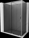 Mexen Velar, zuhanykabin tolóajtóval 150 x 90 cm, 8mm szürke üveg, króm, 871-150-090-41-01 (871-150-090-41-01)
