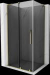 Mexen Velar L, zuhanykabin tolóajtóval 110 x 80 cm, 8mm szürke üveg, arany fényes, 871-110-080-43-50 (871-110-080-43-50)