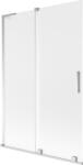 Mexen Velar L, 2 szárnyas eltolható kádparaván 120 x 150 cm, 8 mm mattüveg, króm, 896-120-003-31-01 (896-120-003-31-01)