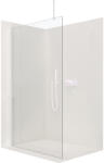 Cerano - Zuhanyfal Walk-in Onyx Top L/P - kerek támasz - fehér matt, átlátszó üveg - 50x200 cm, CER-CER-8050BD1475 (CER-CER-8050BD1475)