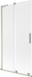 Mexen Velar L, 2 szárnyas eltolható kádparaván 100 x 150 cm, 8 mm-es mattüveg, csiszolt acél, 896-100-003-31-97 (896-100-003-31-97)