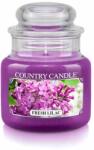 Kringle Candle Lumânare Country Candle Fresh Liliac mini lumânare parfumată 1 fitil (104 g),