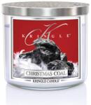 Kringle Candle Christmas Coal Lumanare parfumata cu 3 fitiluri 411g,