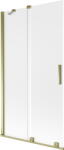 Mexen Velar, 2 szárnyas eltolható kádparaván 100 x 150 cm, 8 mm-es mattüveg, arany fényes, 896-100-000-31-50 (896-100-000-31-50)