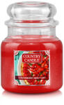 Kringle Candle Lumânare Country Canle Strawberry Mint Tart mediu cu 2 fitiluri (453 g),