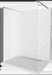 Mexen Kioto, Walk-In zuhany paraván 110 x 200 cm, 8 mm-es üveg bordás mintával, grafit profil, 800-110-002-95-09 (800-110-002-95-09)
