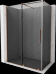 Mexen Velar, tolóajtós zuhanykabin 150 x 70 cm, 8mm szürke üveg, rézmatt, 871-150-070-41-65 (871-150-070-41-65)