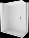 Mexen Velar, zuhanykabin tolóajtóval 150 x 90 cm, 8 mm-es matt üveg, króm, 871-150-090-31-01 (871-150-090-31-01)